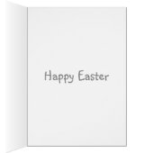 Cute Blue Happy Easter cartoon bunny (Inside (Right))