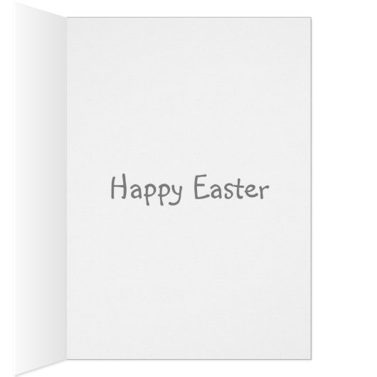 Cute Blue Happy Easter cartoon bunny (Inside (Right))