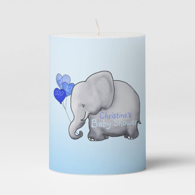 elephant candles for baby shower