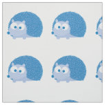 Cute Blue Hedgehog Fabric