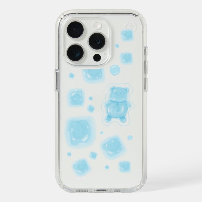 cute blue ice iphone case  (Front (White Titanium))
