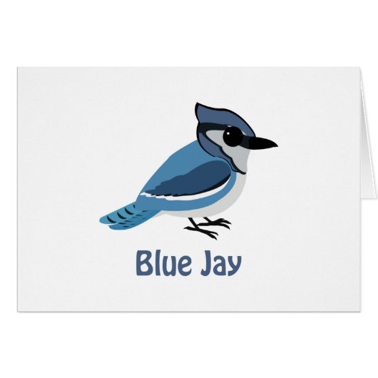 Cute Blue Jay Cards (Front Horizontal)