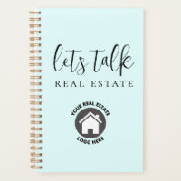 Cute Blue Let's Talk Real Estate
