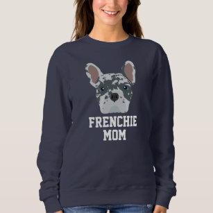 Cute Blue Merle Frenchie Dog Mom Sweatshirt