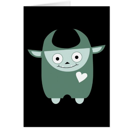 Cute Blue Monster Cards (Front)