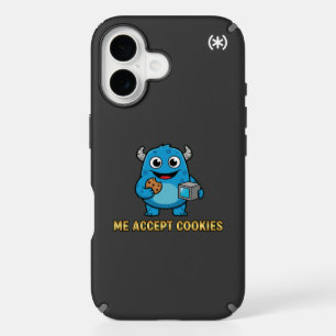 Cute Blue Monster Phone Case – Me Accept Cookies F