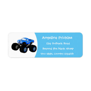 Monster Truck Labels