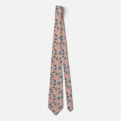 Cute Blue Mushroom Fungi Pattern Neck Tie | Zazzle