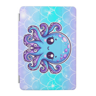 Cute blue octopus iPad mini cover