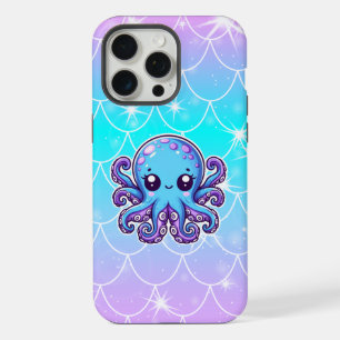 Cute blue octopus iPhone 15 pro max case