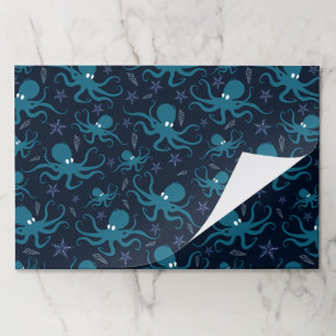 Cute Blue Octopus Paper Pad