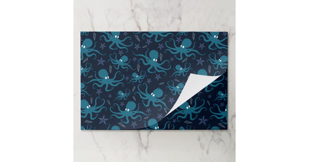 Octopus Padding Cute Blue Octopus Paper Pad | Zazzle