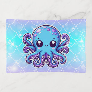 Cute blue octopus trinket tray