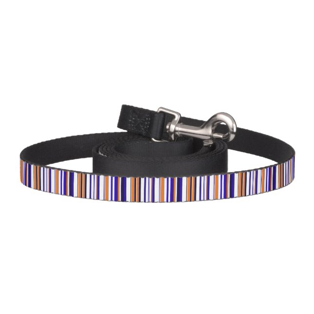 Cute blue orange stripes pet leash (Hook)