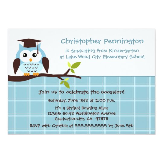 Owl Graduation Party Invitations 4