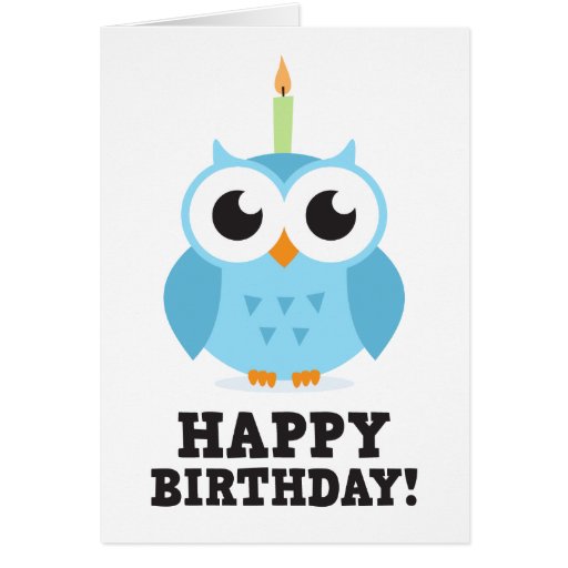 Lovely 88 Happy Birthday Card Owl