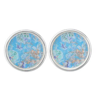 Cute blue pastel floral