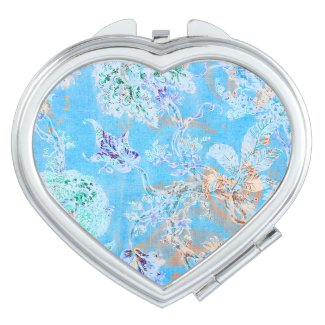 Cute blue pastel floral