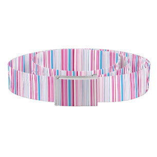 Cute blue pink stripes belt
