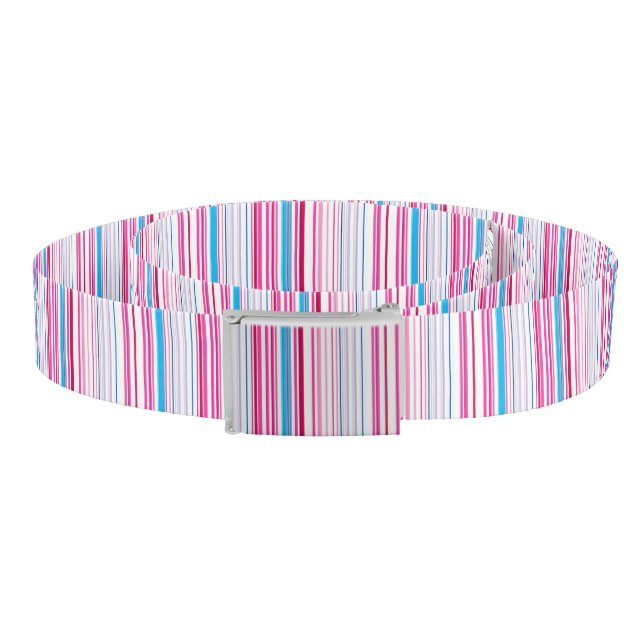 Cute blue pink stripes belt (Coil)