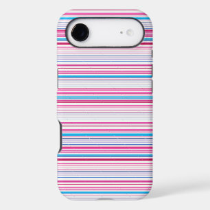 Cute blue pink stripes iPhone 17 air case