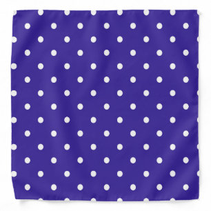 cute blue polka dot pattern tiled Bandana
