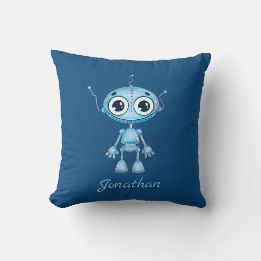 Cute Blue Robot Baby Boy Nursery Kid's Room