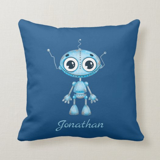 Cute Blue Robot Baby Boy Nursery Kid's Room