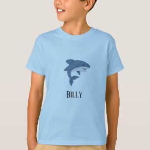 Cute blue shark personalized T-Shirt