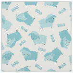 Cute Blue Sheep Fabric