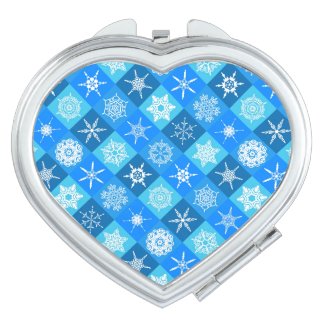 Cute blue snowflake patterns design