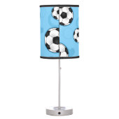 Cute Blue Soccer Ball Lamp (Back)
