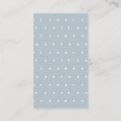 Cute Blue Star Mobile Diaper Raffle Baby Shower Enclosure Card (Back)