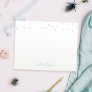 Cute blue stars kids Personalized Stationery Note Card