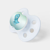 Cute Blue Stegosaurus Dinosaur Pacifier (Front Right)