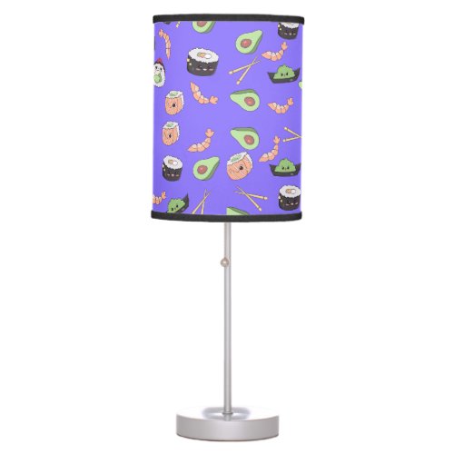 Cute blue Sushi pattern  Table Lamp