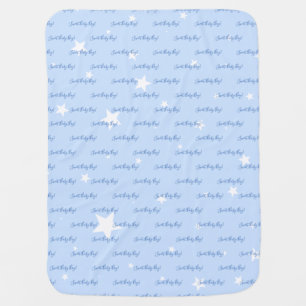 Cute Blue Sweet Baby Boy Baby Blanket