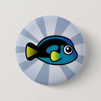 Cute Blue Tang Button