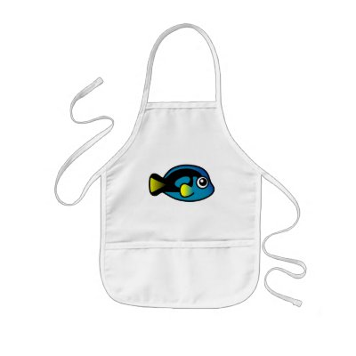 Cute Blue Tang Kids' Apron