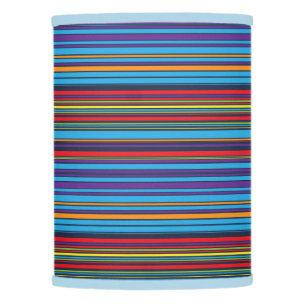 Cute blue violet stripes lamp shade