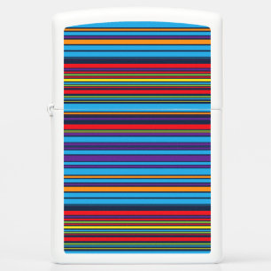 Cute blue violet stripes zippo lighter
