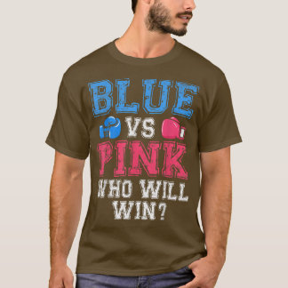 Cute Blue vs Pink Gender Reveal Party Boxing Boxer T-Shirt