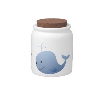 Cute Blue Whale Candy Jar by xalondrax at Zazzle