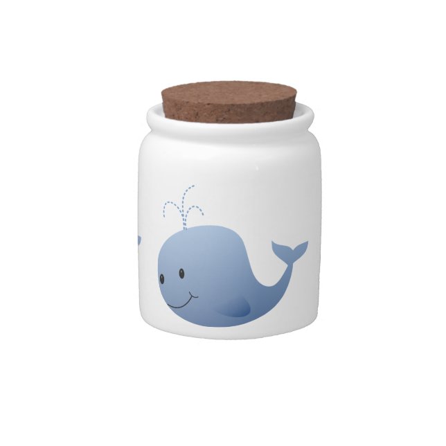 Cute Blue Whale Candy Jar (Front)
