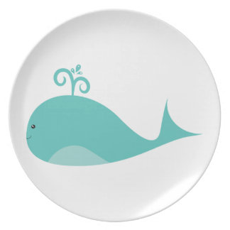 Blue Whale Plates | Zazzle