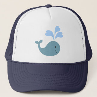 Cute Blue Whale Graphic Trucker Hat