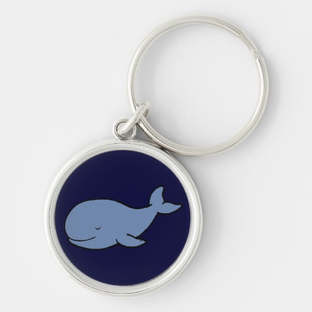 cute blue whale keychain (Front)