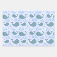 Its a boy. Cute blue funny animals toy baby shower Wrapping Paper