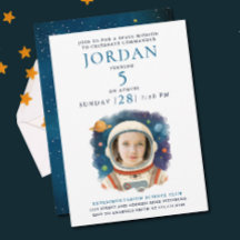 Cute Blue White Astronaut Cosmic Spaceship Photo