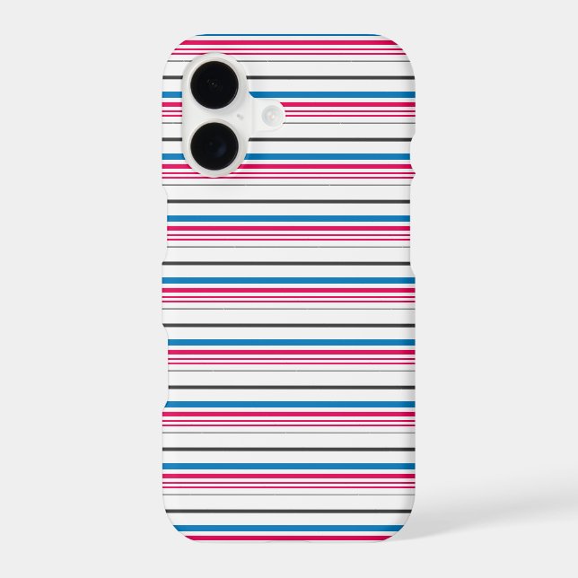 Cute blue white stripes Case-Mate iPhone case (Back)